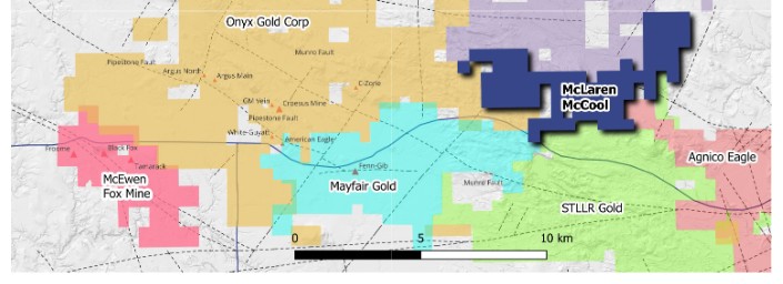 McLaren Commences Geophysical Program at McCool Gold Property, Timmins, Ontario — figure from page 2